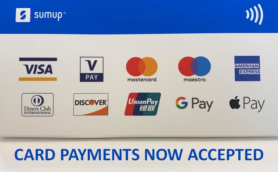 We are now accepting card payments and going forward this will be our.png